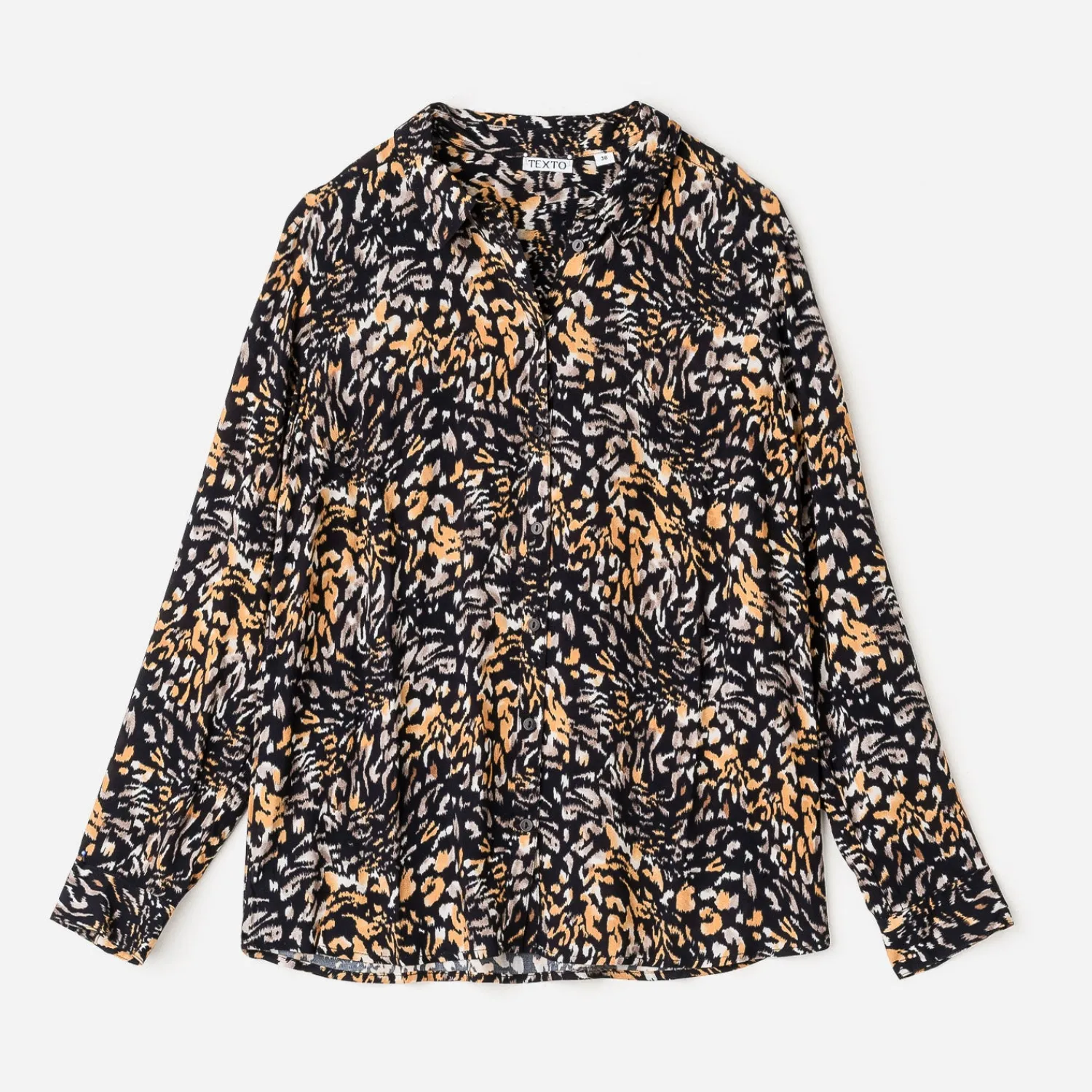 Texto Chemises & Blouses^Chemisier femme effet léopard NOIR