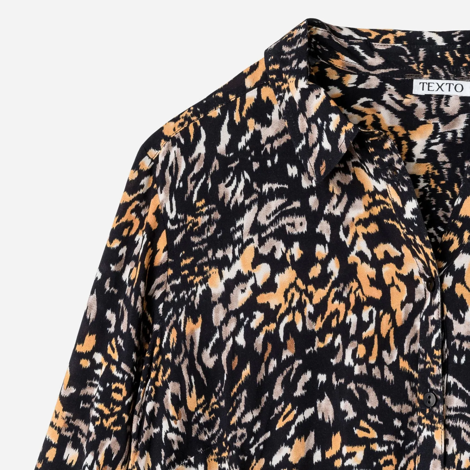 Texto Chemises & Blouses^Chemisier femme effet léopard NOIR