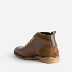 Eram Boots^Chukka boots cuir COGNAC