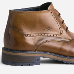 Fluchos Boots^Chukka boots marron en cuir COGNAC