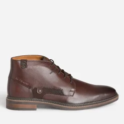 Redskins Boots^Chukka boots marron en cuir COGNAC