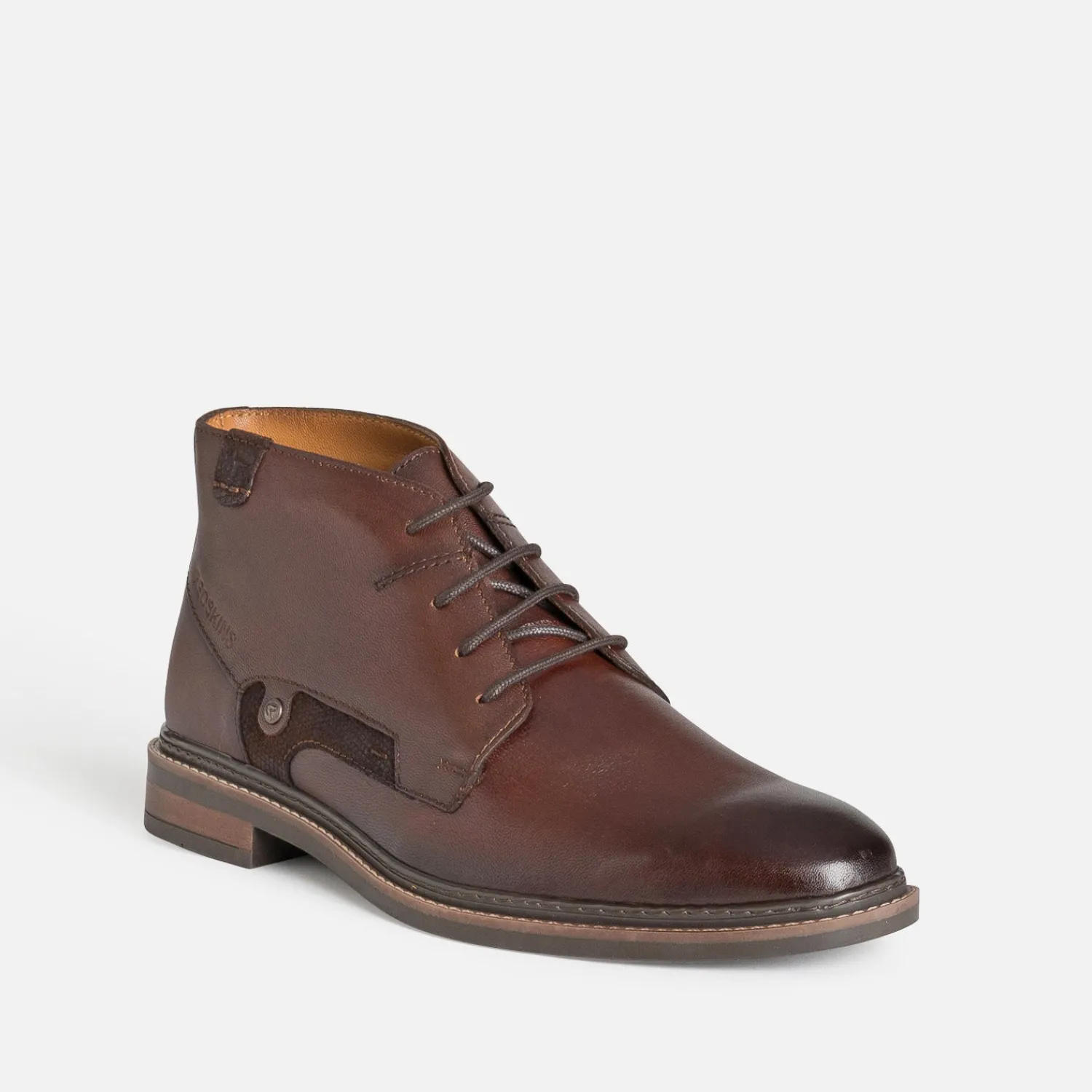 Redskins Boots^Chukka boots marron en cuir COGNAC