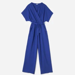 Texto Pantalons & Jeans^Combinaison-pantalon e BLEU