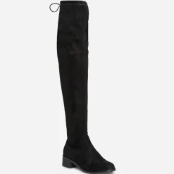 Eram Bottes^Cuissarde e suédée à tige souple NOIR
