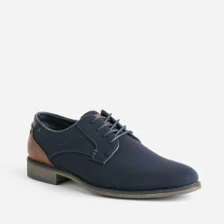 Eram Chaussures De Ville^Derby bleu en textile MARINE