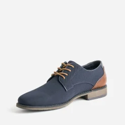 Eram Chaussures De Ville^Derby bleu en textile MARINE