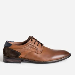 Eram Chaussures De Ville^Derby camel cuir MARRON