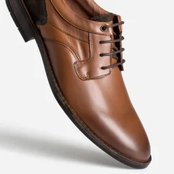 Eram Chaussures De Ville^Derby camel cuir MARRON