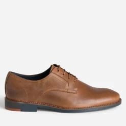 Eram Chaussures De Ville^Derby camel cuir embossé COGNAC