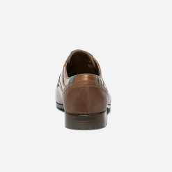 Eram Chaussures De Ville^Derby camel en cuir éco-conçu COGNAC