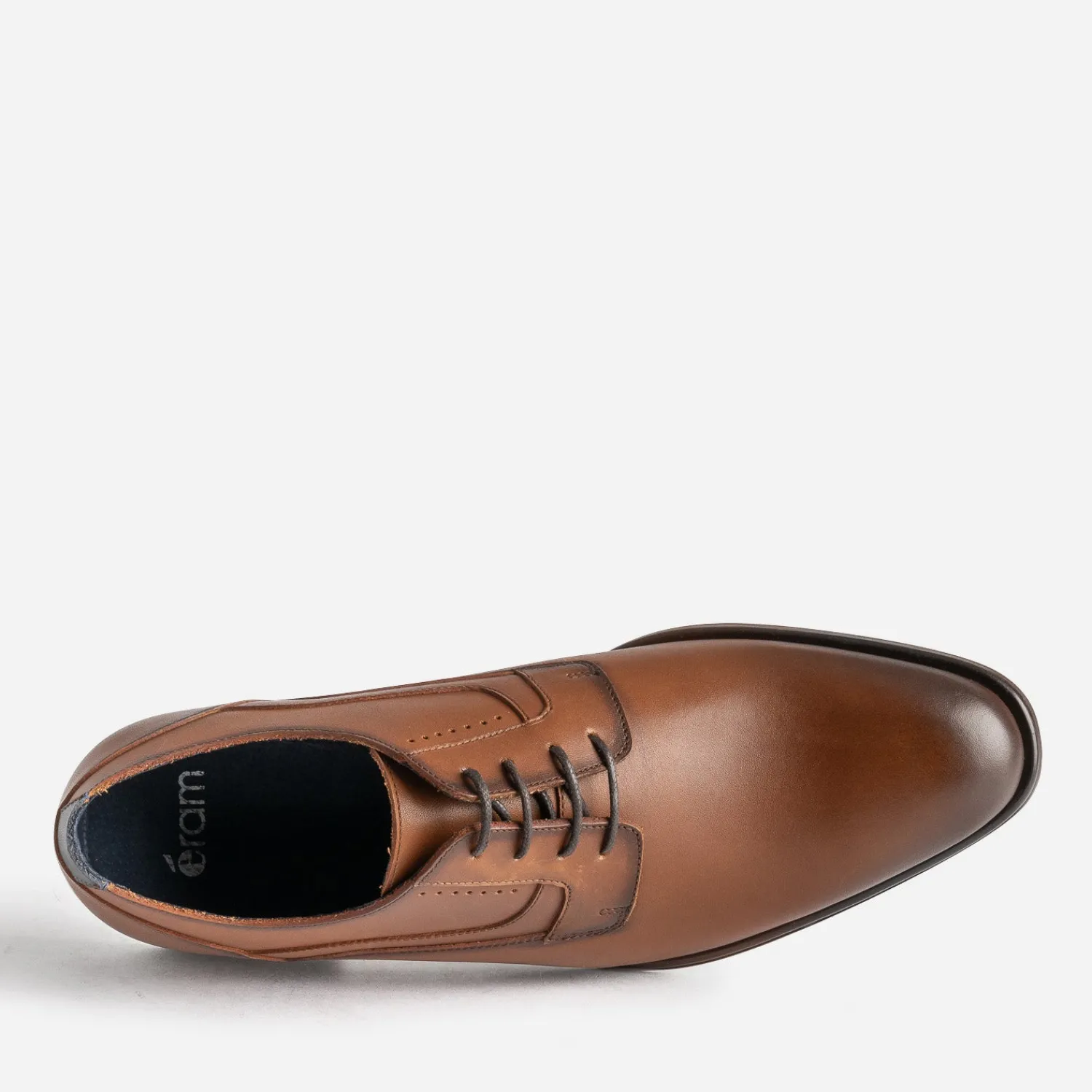 Eram Chaussures De Ville^Derby éco-conçu cuir COGNAC