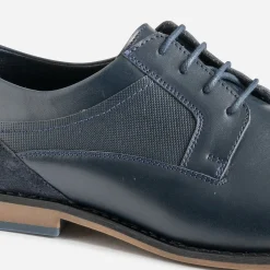 Eram Chaussures De Ville^Derby éco-conçu cuir lacet MARINE