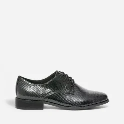 Eram Derbies^Derby éco-conçu verni effet python NOIR