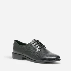Eram Derbies^Derby éco-conçu verni effet python NOIR