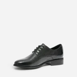 Eram Derbies^Derby éco-conçu verni effet python NOIR