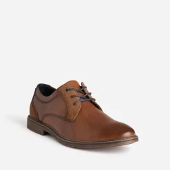 Eram Chaussures De Ville^Derby avec détails embossés COGNAC