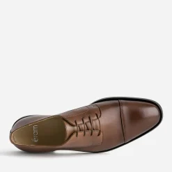 Eram Chaussures De Ville^Derby cuir bout droit COGNAC