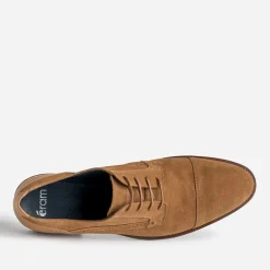 Eram Chaussures De Ville^Derby cuir velours éco-conçu COGNAC