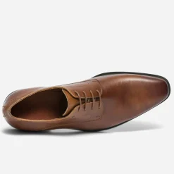 Eram Chaussures De Ville^Derby en cuir COGNAC