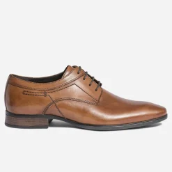 Eram Chaussures De Ville^Derby en cuir COGNAC