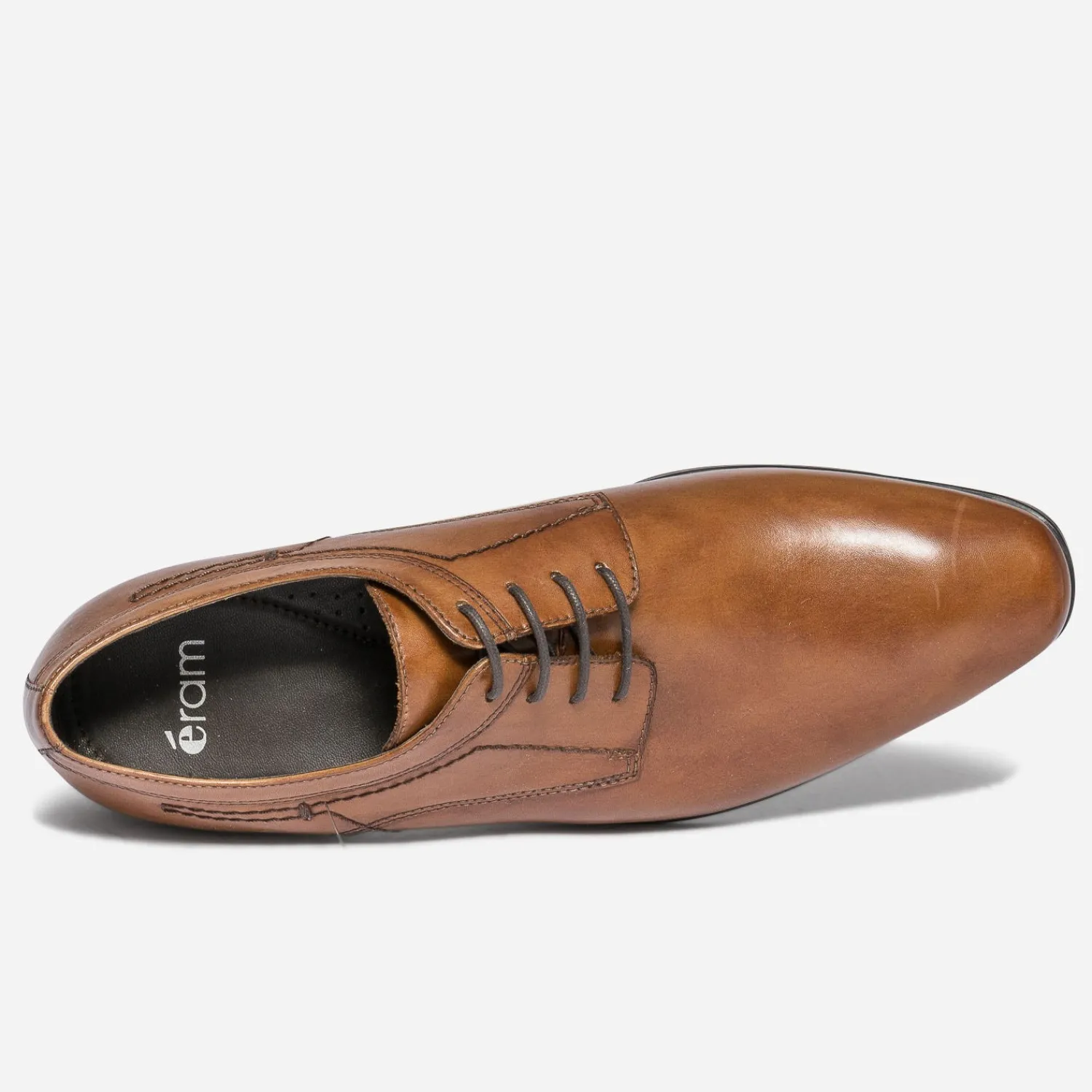 Eram Chaussures De Ville^Derby en cuir COGNAC