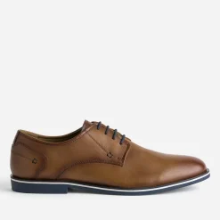 Eram Chaussures De Ville^Derby en cuir COGNAC
