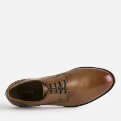 Eram Chaussures De Ville^Derby en cuir COGNAC