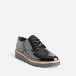 Eram Derbies^Derby compensé verni NOIR
