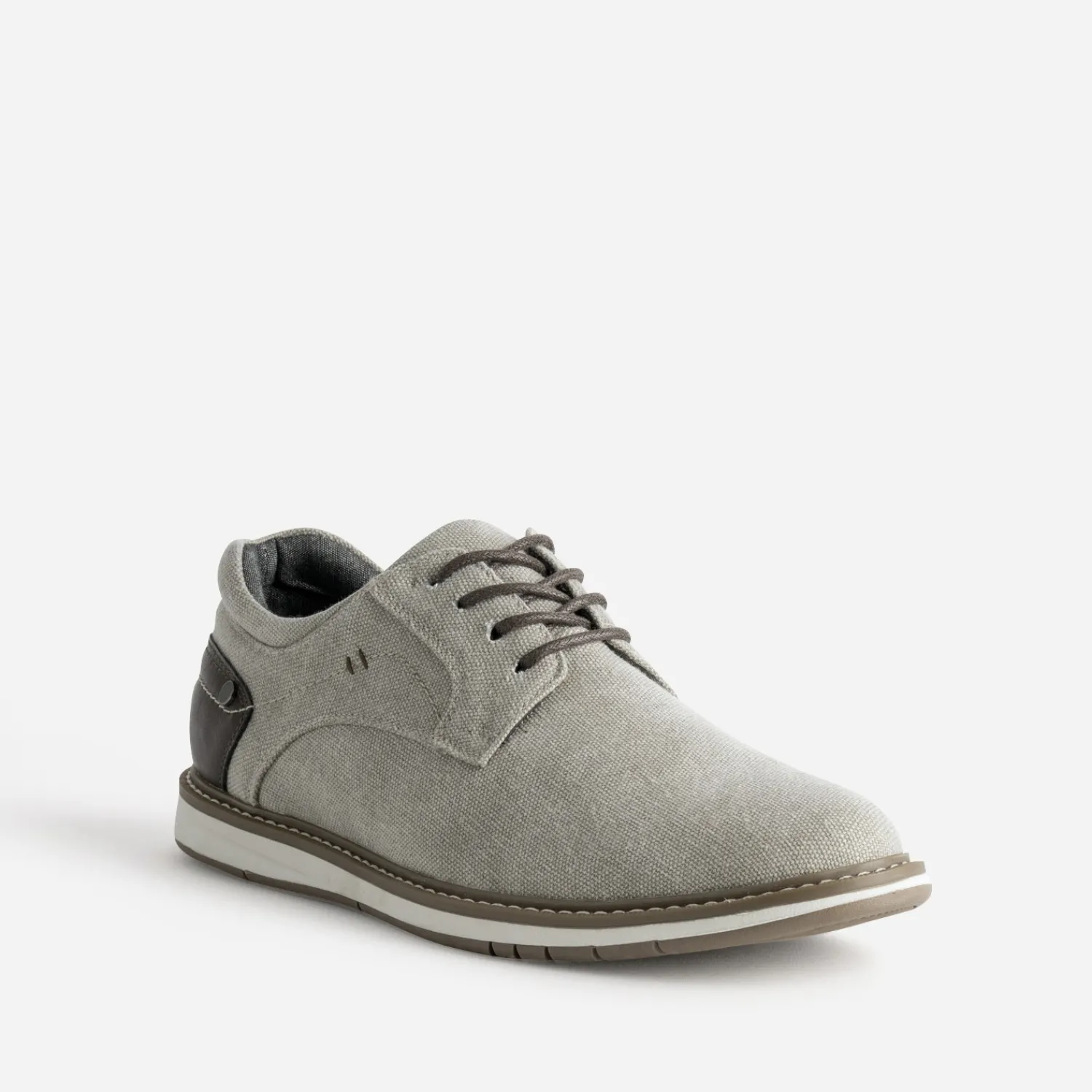 Eram Chaussures De Ville^Derby confort en toile BEIGE