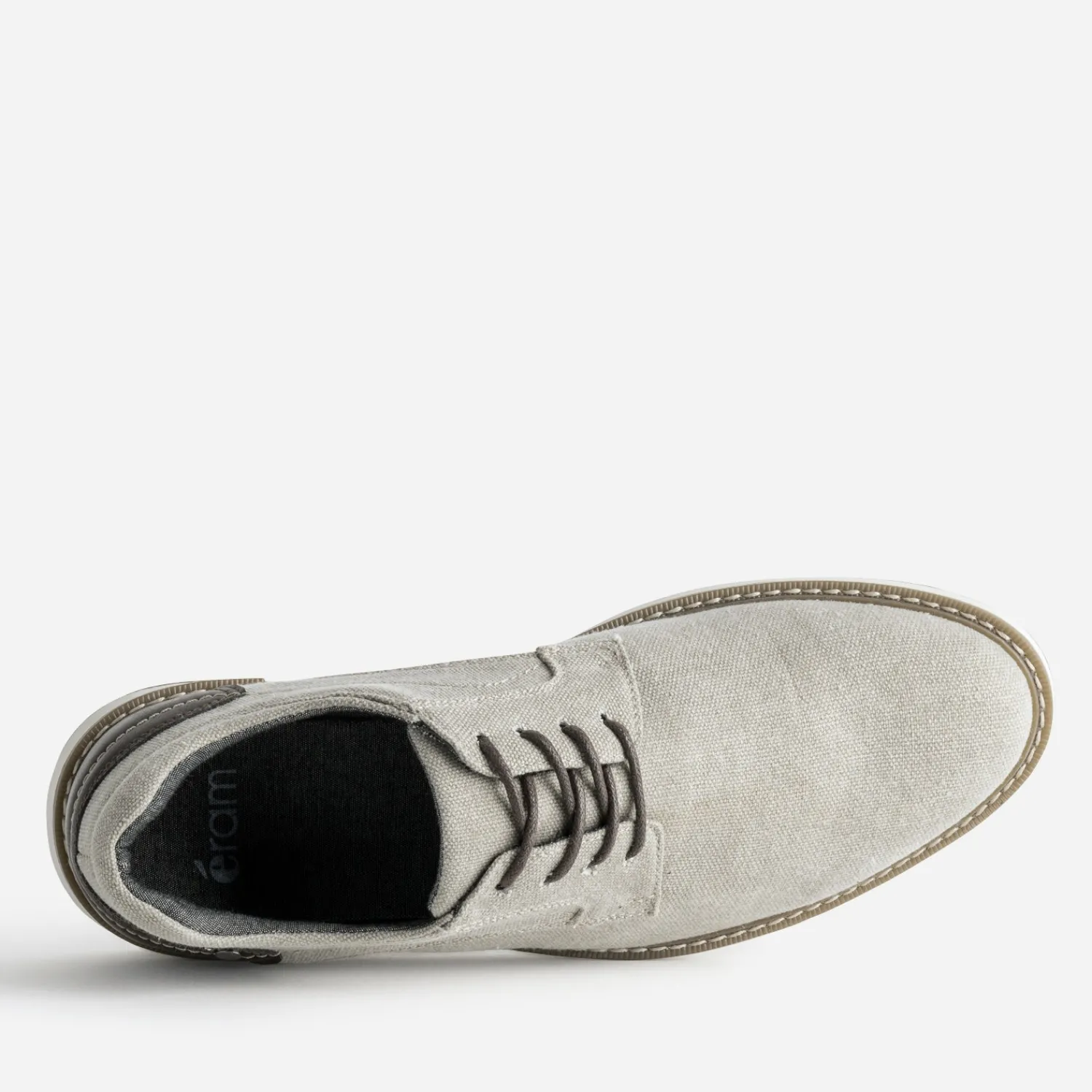 Eram Chaussures De Ville^Derby confort en toile BEIGE