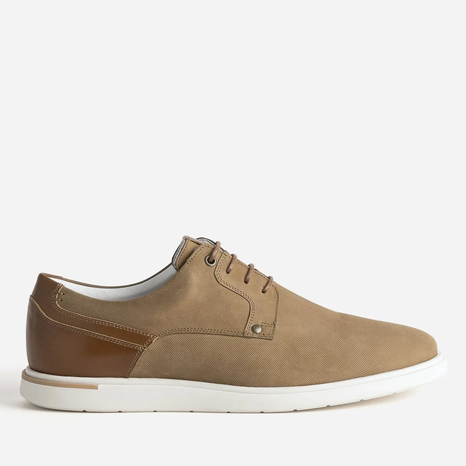Eram Chaussures De Ville|Baskets/Tennis^Derby confort cuir éco-conçu CAMEL