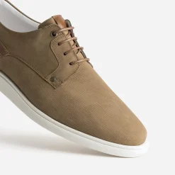 Eram Chaussures De Ville|Baskets/Tennis^Derby confort cuir éco-conçu CAMEL