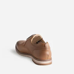 Eram Chaussures De Ville^Derby confort éco-conçu en cuir COGNAC