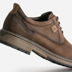 Fluchos Chaussures De Ville^Derby confort en cuir nubuck MARRON