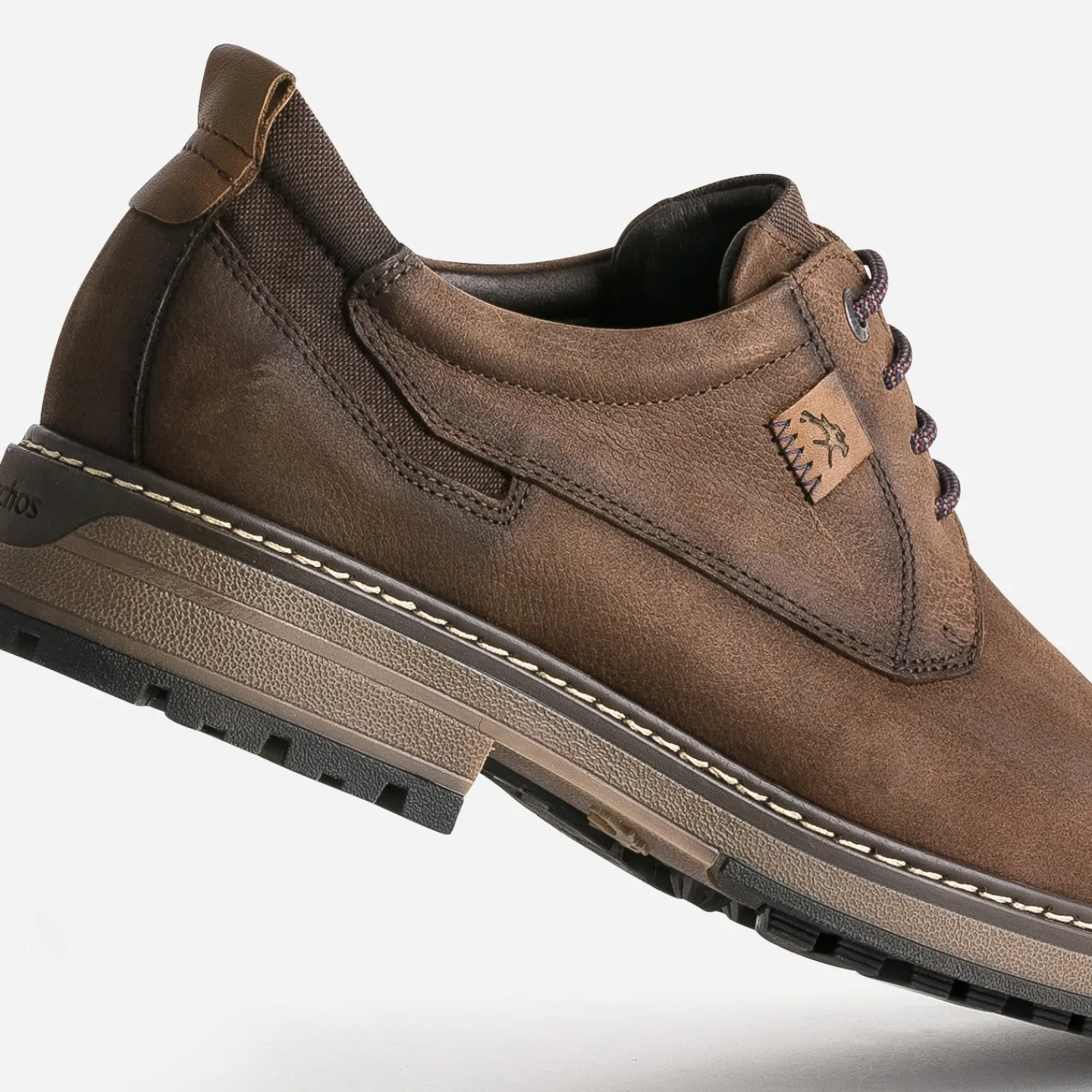 Fluchos Chaussures De Ville^Derby confort en cuir nubuck MARRON