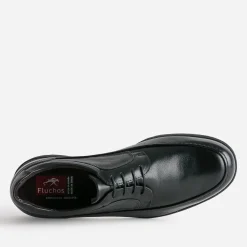 Fluchos Chaussures De Ville^Derby confort en cuir NOIR