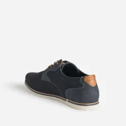 Eram Chaussures De Ville^Derby confort en toile MARINE