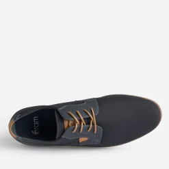 Eram Chaussures De Ville^Derby confort en toile MARINE
