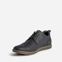 Eram Chaussures De Ville^Derby confort marine perforé NOIR