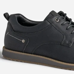 Eram Chaussures De Ville^Derby confort marine perforé NOIR