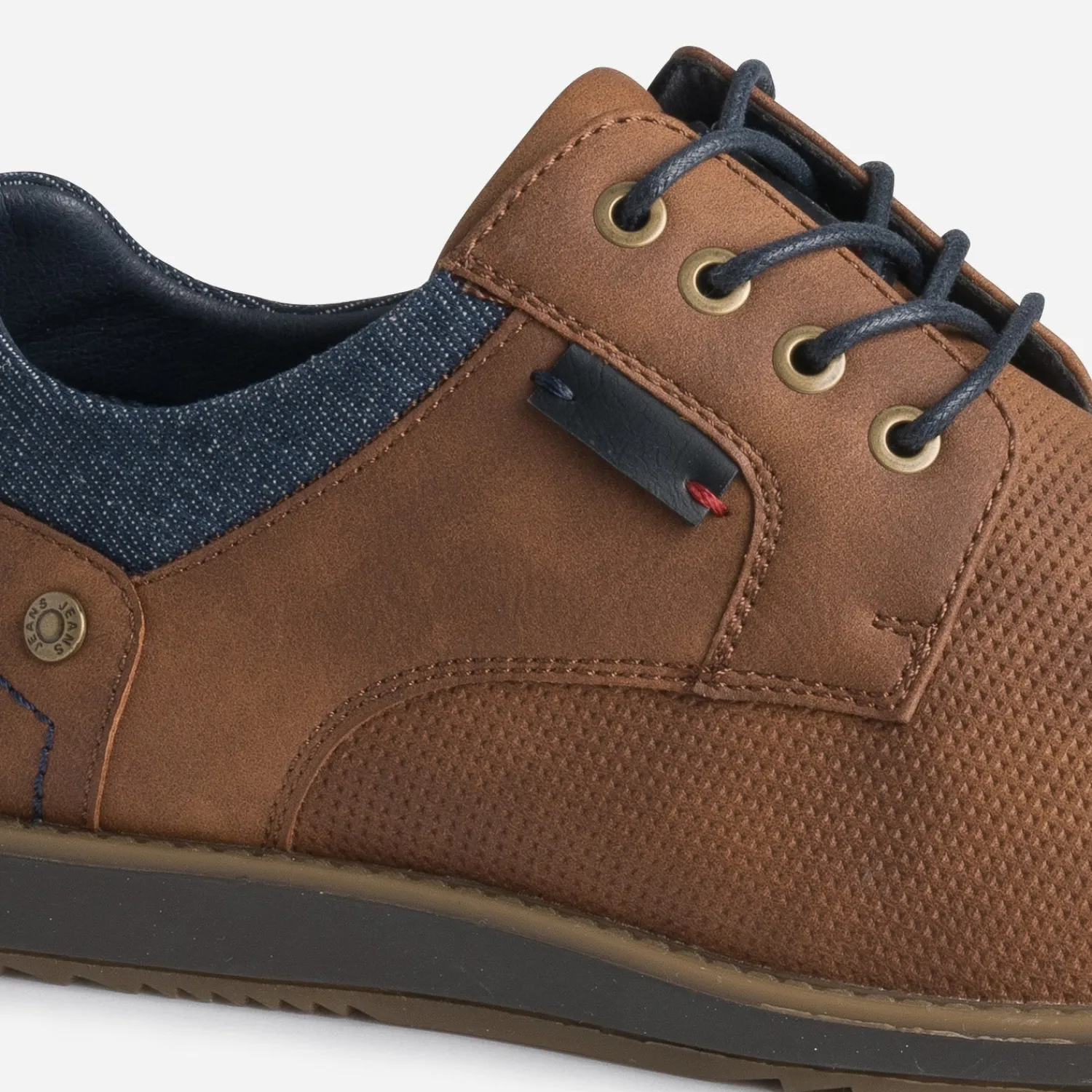Eram Chaussures De Ville^Derby confort clair perforé MARRON