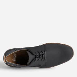 Eram Chaussures De Ville^Derby confort en toile texturée NOIR