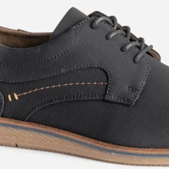 Eram Chaussures De Ville^Derby confort en toile texturée NOIR