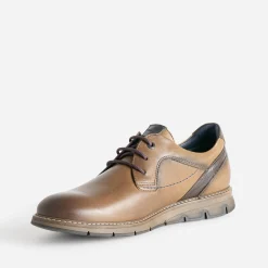 Fluchos Chaussures De Ville^Derby en cuir CAMEL