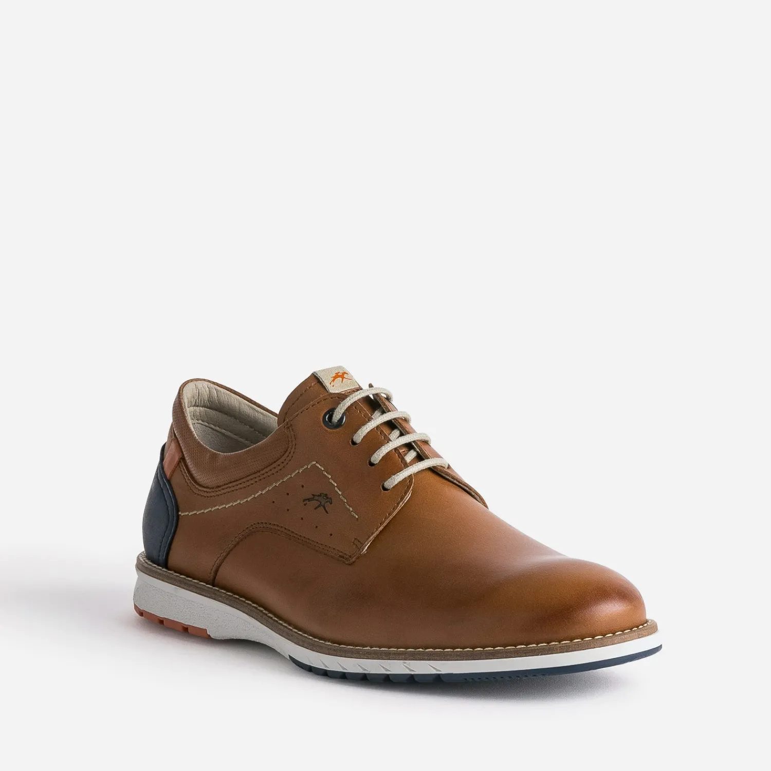 Fluchos Chaussures De Ville|Baskets/Tennis^Derby en cuir COGNAC