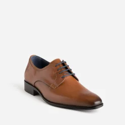 Fluchos Chaussures De Ville^Derby en cuir COGNAC