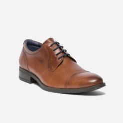 Fluchos Chaussures De Ville^Derby en cuir COGNAC