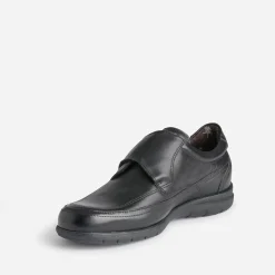 Fluchos Chaussures De Ville^Derby en cuir à scratch NOIR