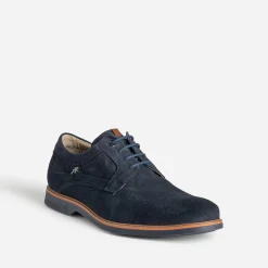 Fluchos Chaussures De Ville^Derby cuir velours MARINE