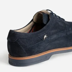 Fluchos Chaussures De Ville^Derby cuir velours MARINE